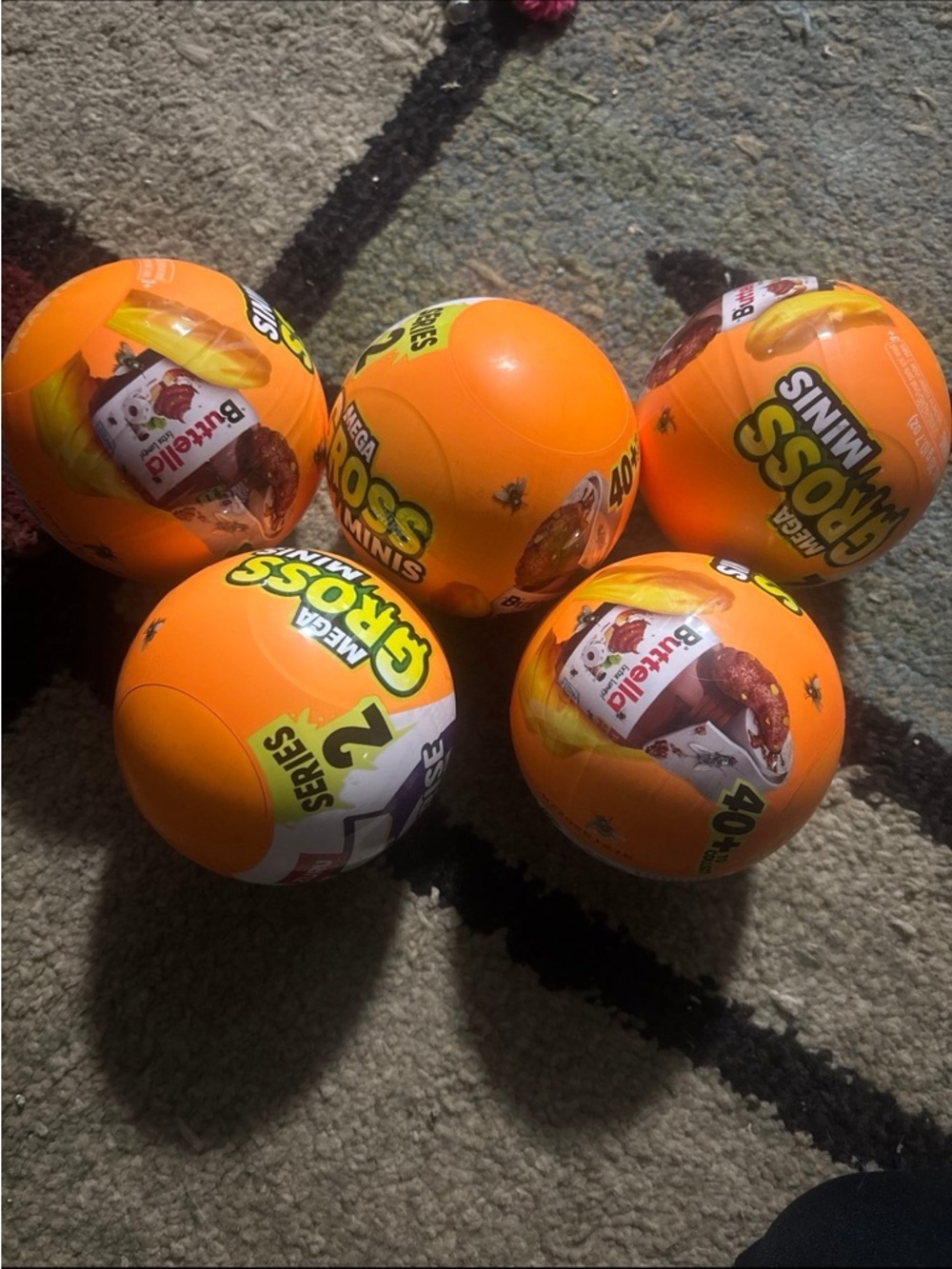 Mega Cross Minis Series 2 Orange Surprise Ball - 5 Pack